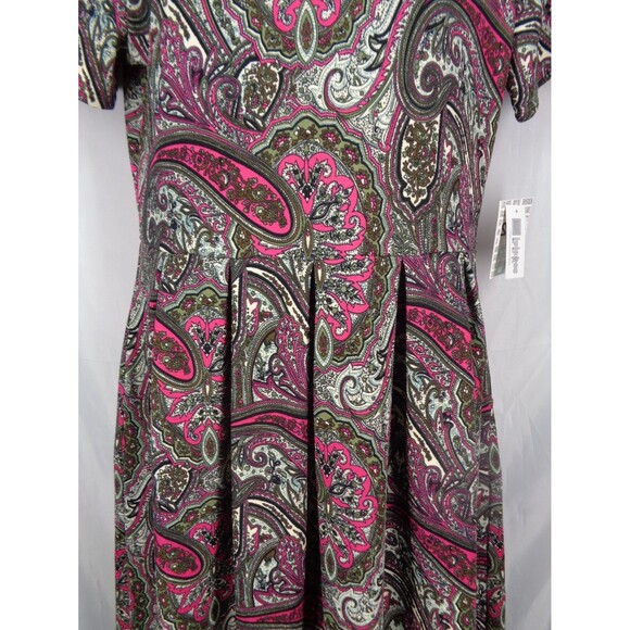 LuLaRoe Paisley Amelia Dress Size 2XL New - Picture 7 of 12